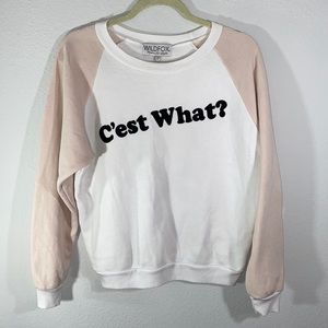 Wildfox C’est What Lightweight Crewneck Size Large